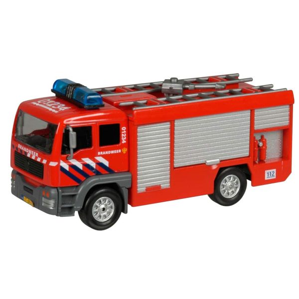 Brandweerauto met spuit, licht en geluid