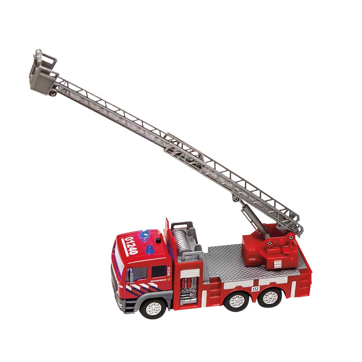 Brandweer Ladderwagen Met Licht En Geluid