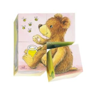 houten blokpuzzel babydieren