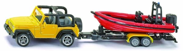 Jeep met aanhanger + boot - Afbeelding 3