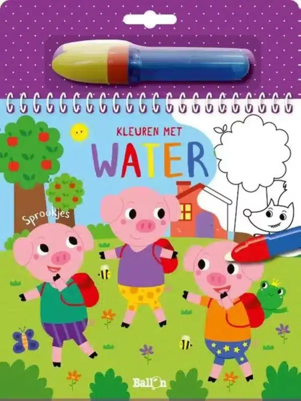 Kleuren met water: sprookjes.