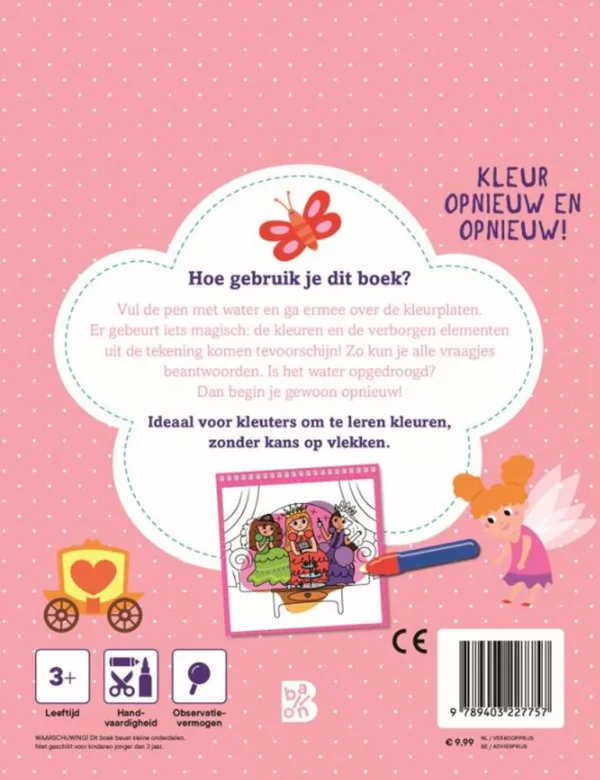 Kleuren met water: Prinsessen en feeën. - Afbeelding 2