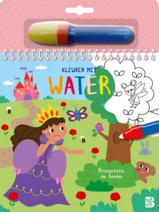 Kleuren met water: Prinsessen en feeën.