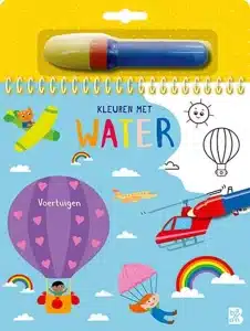 Kleuren met water: Voertuigen.