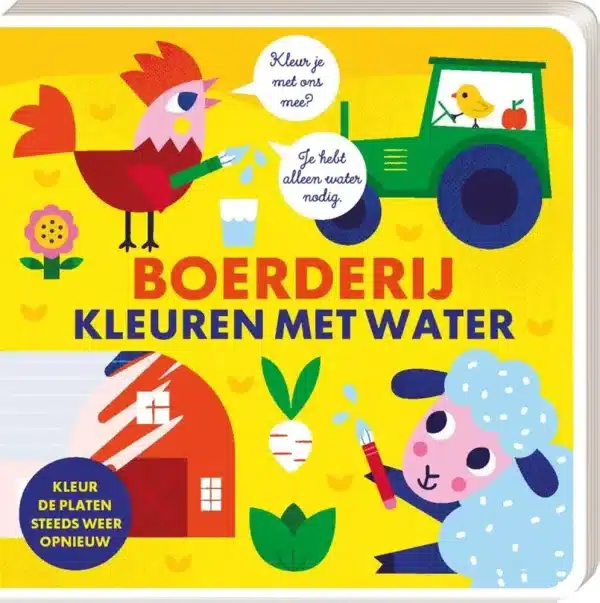 Kleuren met water, Boerderij.