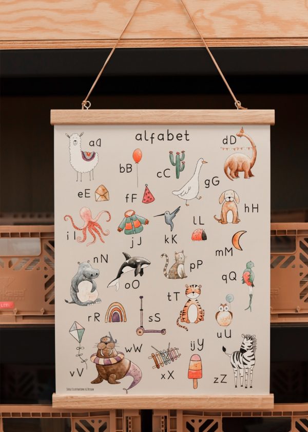Alfabet poster - schooleditie - 50 x 70 cm - Afbeelding 2