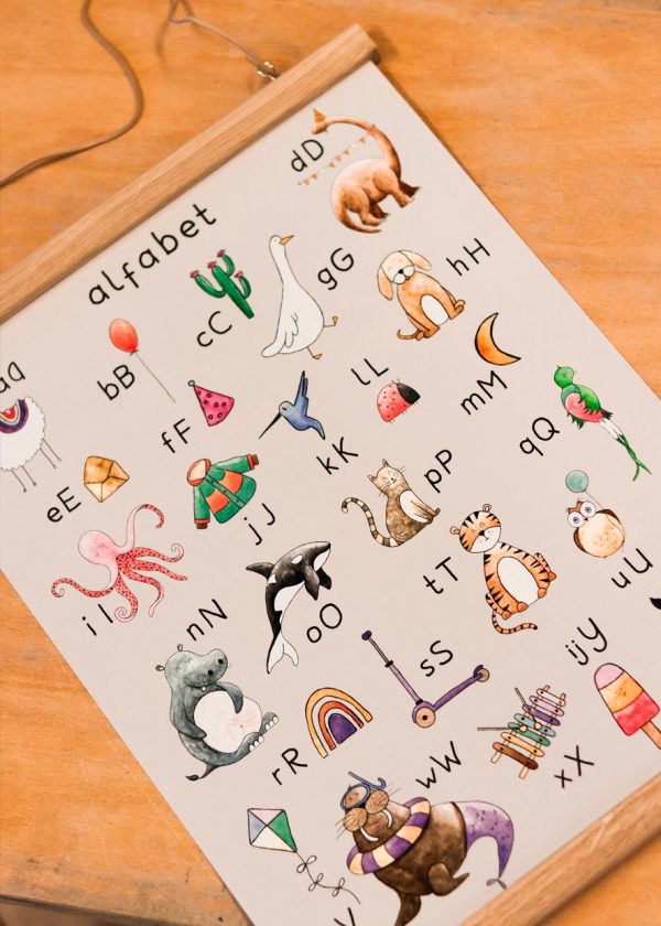 Alfabet poster - schooleditie - 50 x 70 cm - Afbeelding 3
