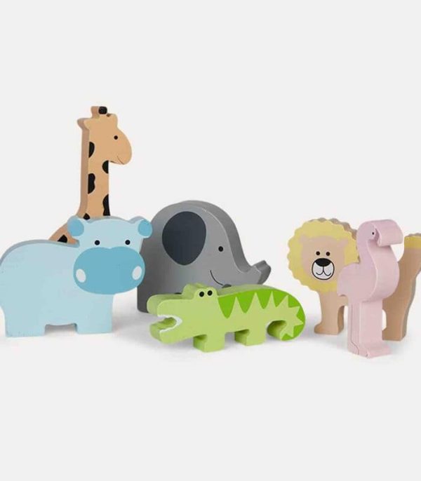 Houten Jeep Safari met dieren - Afbeelding 3