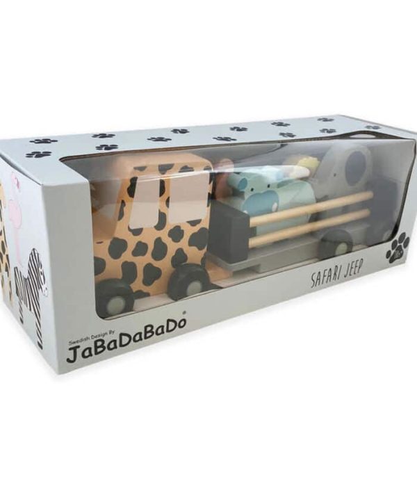 Houten Jeep Safari met dieren - Afbeelding 5