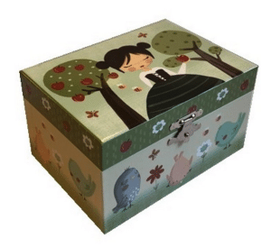 Juwelendoosje met muziek ballerina Appelboom.