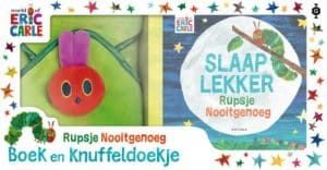 Slaap lekker Rupsje Nooitgenoeg – met knuffeldoekje in cadeaudoos