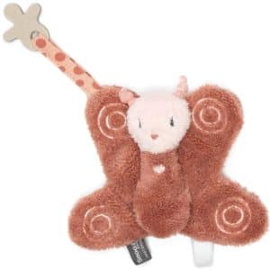 Snoozebaby knuffeltje Bella Butterfly – Dusty Rose