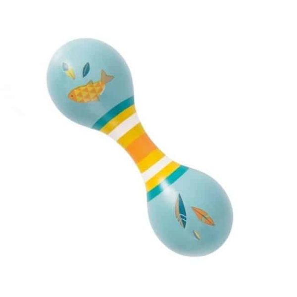 Dubbele samba maraca's blue