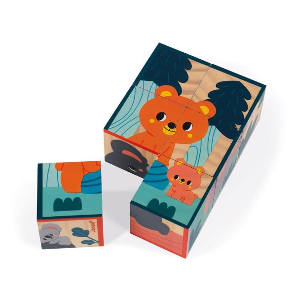 Janod WWF – Houten Blokpuzzel 6 dieren - Afbeelding 4