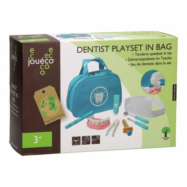 Joueco Tandarts Speelset in opbergtas - Afbeelding 2