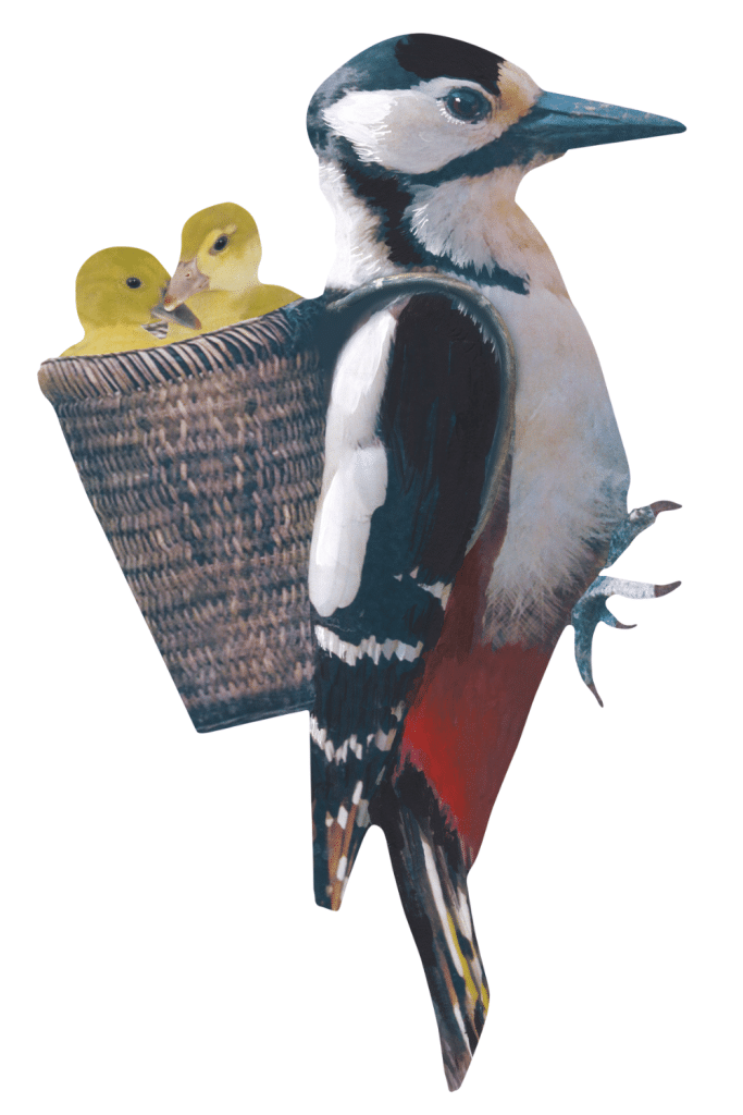 Sticky tales - Muursticker Specht