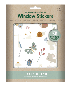 Raamstickers Flowers & Butterflies