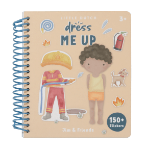 Aankleed- en stickerboek Jim & Friends