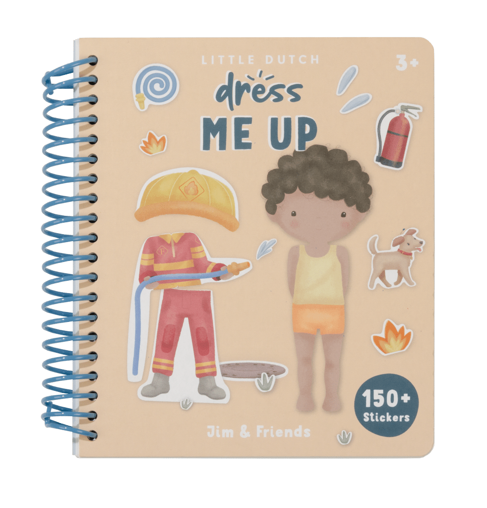 Aankleed- en stickerboek Jim & Friends