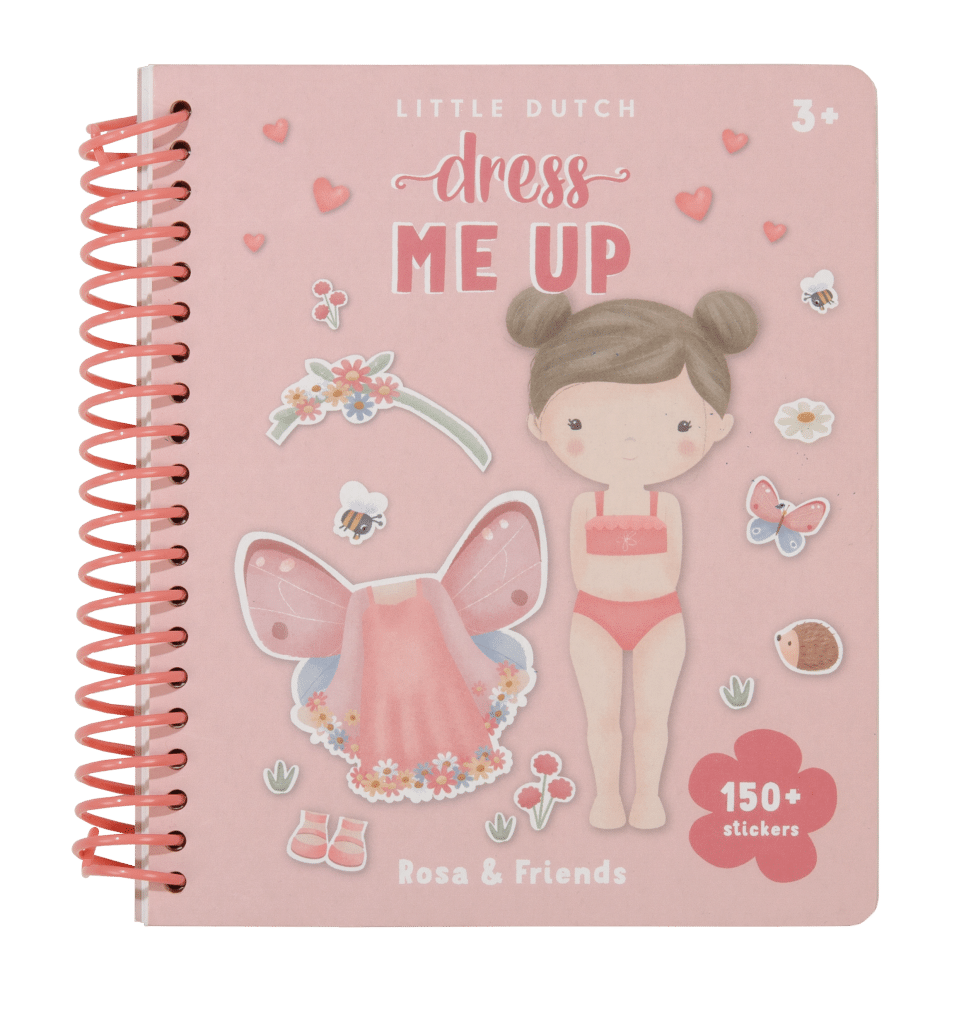 Aankleed- en stickerboek Rosa & Friends