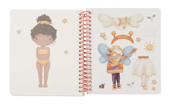 Aankleed- en stickerboek Rosa & Friends - Afbeelding 3