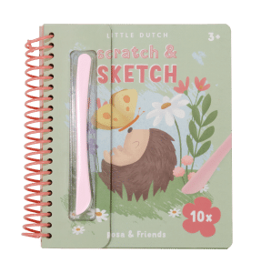 Kras- en schetsboek Rosa & Friends