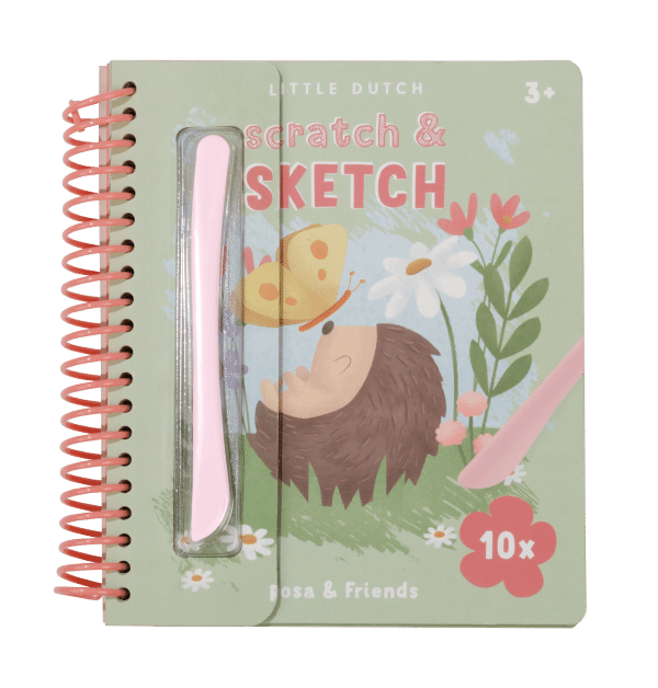 Kras- en schetsboek Rosa & Friends