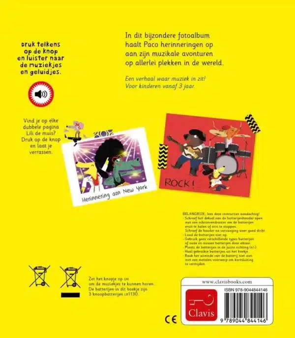 Geluidenboek: Paco houdt van muziek. - Afbeelding 2
