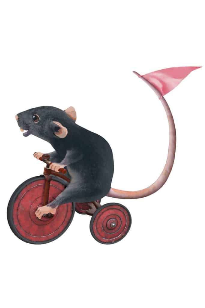 Sticky Tales - Muursticker Muis Mark