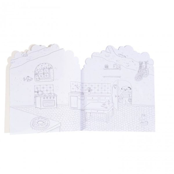 Moulin Roty Kleurboek / Stickerboek, La Grande Famille - Afbeelding 5