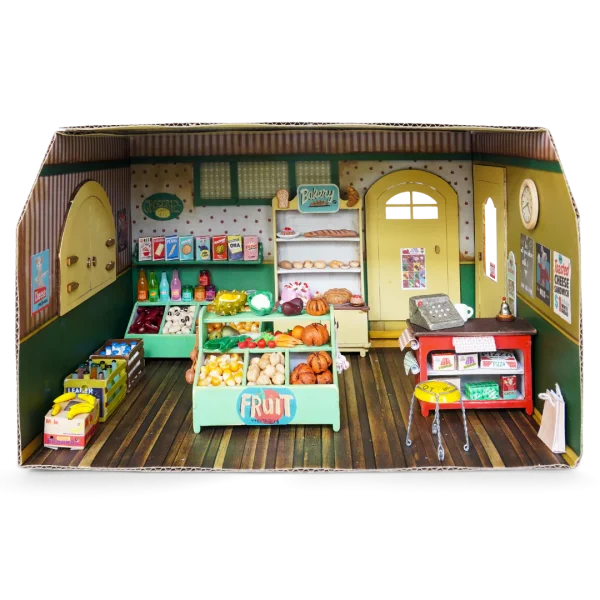 Kartonnen Miniatuur Kamer Winkel - Afbeelding 3