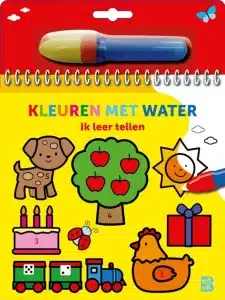 Kleuren met water: Ik leer tellen