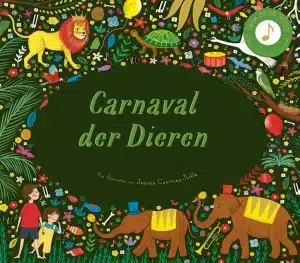 Geluidenboek: Het verhalen orkest: Carnaval der Dieren, muziekboek