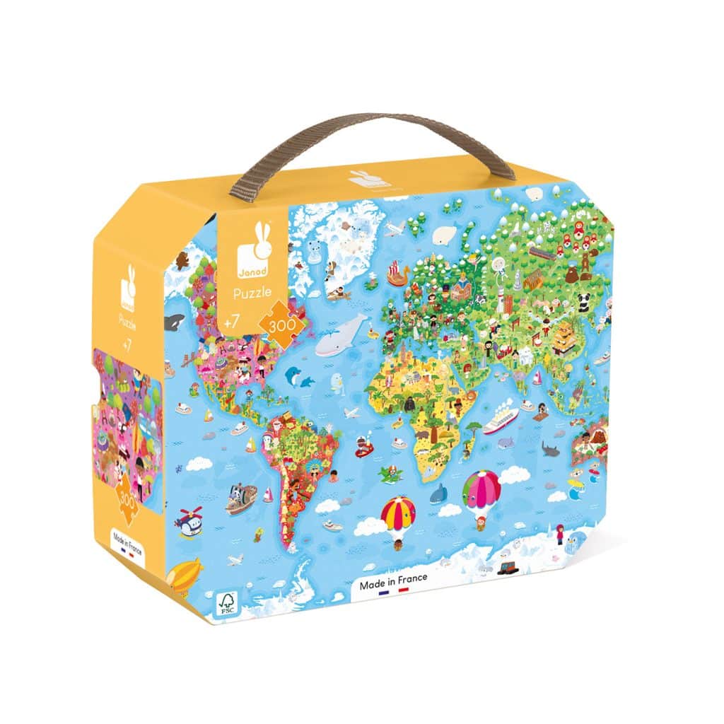 Janod Puzzel - Wereld Giant