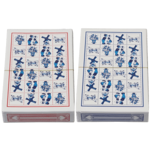 Set Speelkaarten rood/blauw tegel