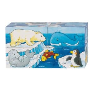 Goki Houten Blokpuzzel Safari en Noordpool