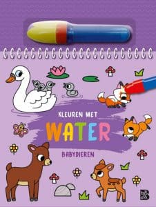 Kleuren met water: Babydieren