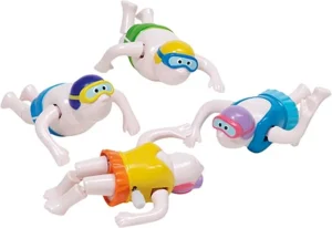 Zwemmer met opwindmotor. 8 cm