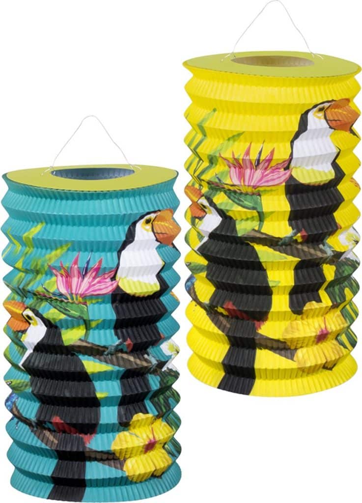 Boland - Set 2 Lampionnen Toekan Multi