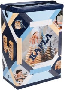 Kapla – 200 BOX WINTER: 140 natural + 60 coloured planks