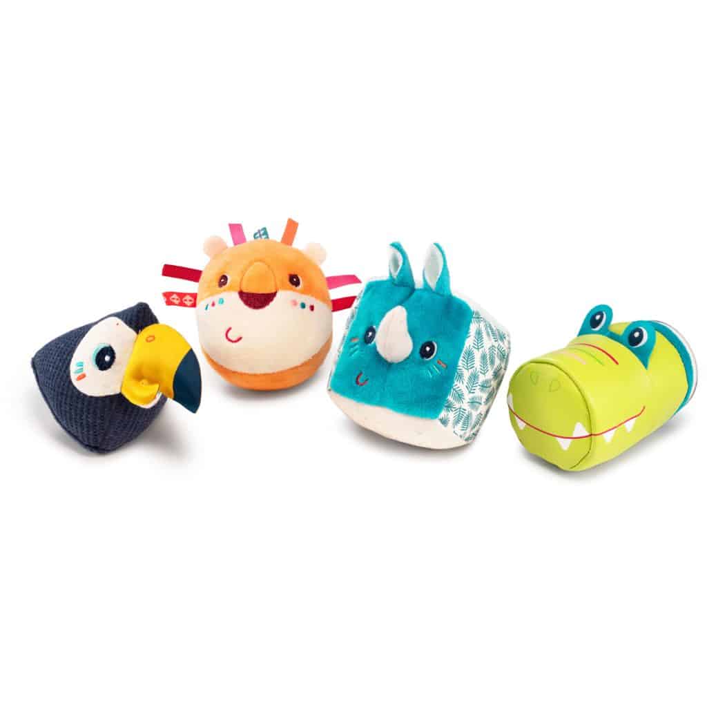 Lilliputiens – Set 4 rammelaars Jungle
