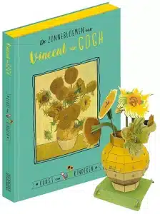 De zonnebloemen van Vincent van Gogh + 3D bouwplaat.