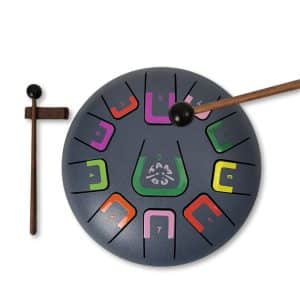 Tambú 11 tonen – Blauw grijs – Stalen Tong Drum