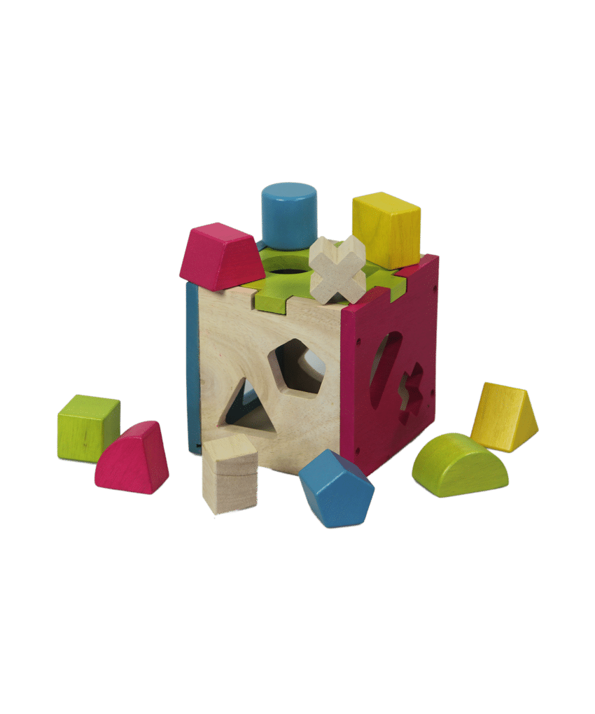 Puzzel kubus - vormenstoof