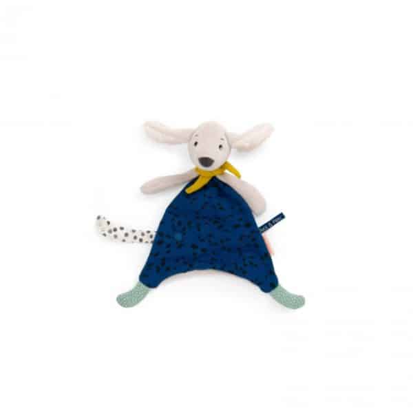 Doudou, knuffeldoekje hond Pilou bleu - Afbeelding 2