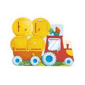 Janod Puzzel – Tractor met luikjes