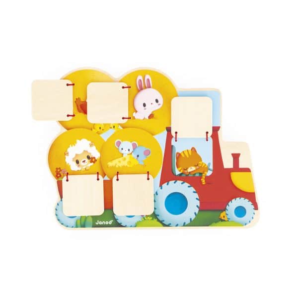 Janod Puzzel - Tractor met luikjes - Afbeelding 2
