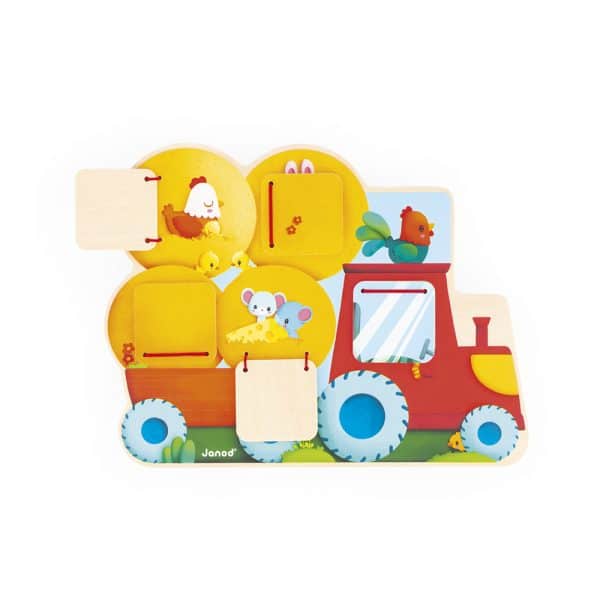 Janod Puzzel - Tractor met luikjes - Afbeelding 4