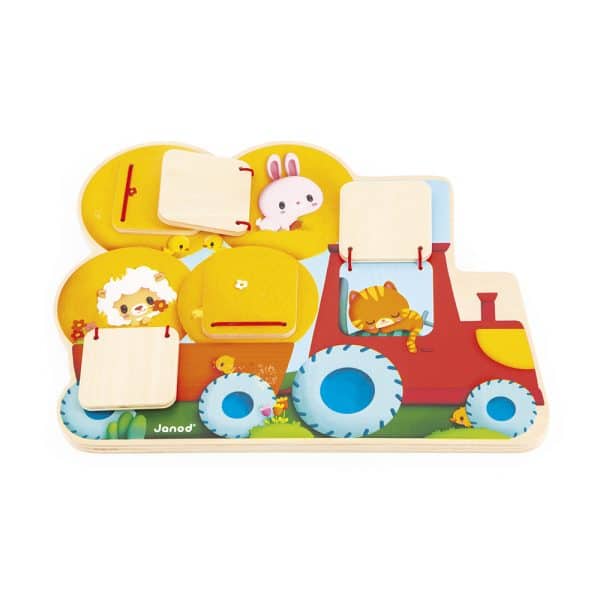 Janod Puzzel - Tractor met luikjes - Afbeelding 5