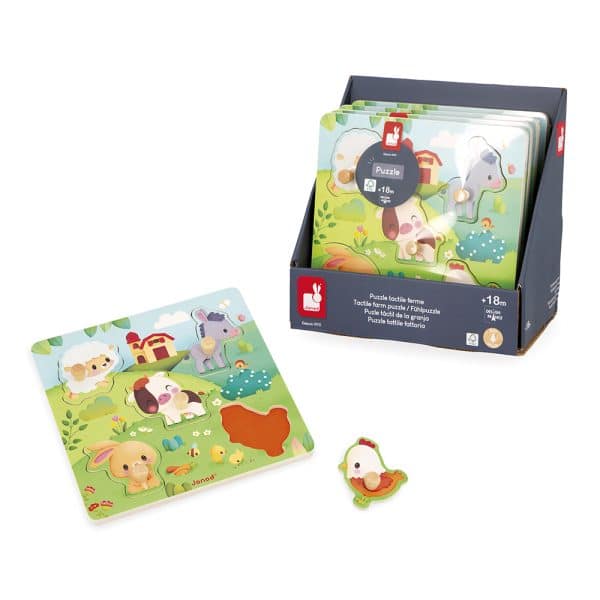 Janod Puzzel - Voelpuzzel boerderij - Afbeelding 6